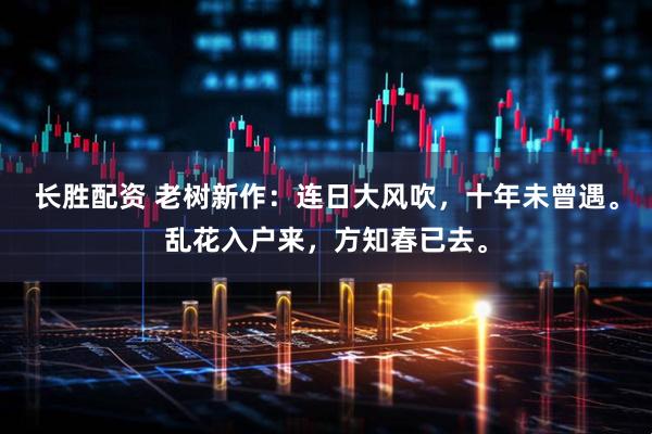 长胜配资 老树新作：连日大风吹，十年未曾遇。乱花入户来，方知春已去。