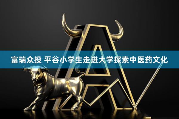 富瑞众投 平谷小学生走进大学探索中医药文化