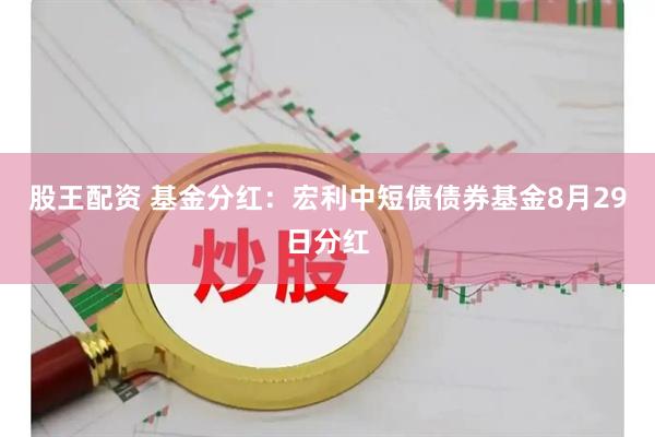 股王配资 基金分红：宏利中短债债券基金8月29日分红