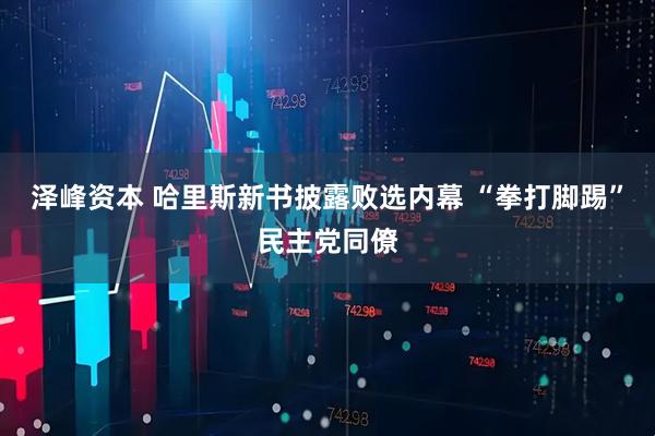 泽峰资本 哈里斯新书披露败选内幕 “拳打脚踢”民主党同僚